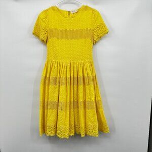 Rachel Parcell Yellow Lace Dress